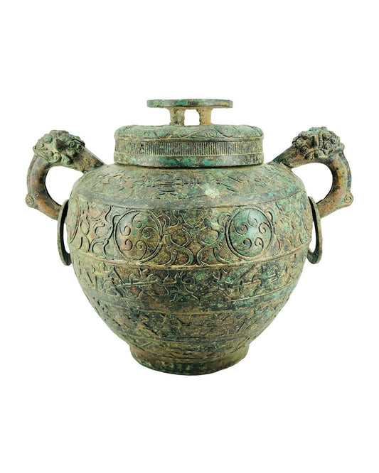 Guardian of the Earth Bronze Wine Jar