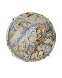Freya Floral Jade Marble Accent Table