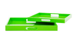 Saint Tropez Square Tray Set of 2 - Green