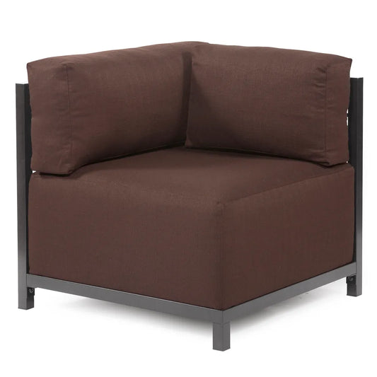 Axis 3pc Sectional Sterling Chocolate Titanium Frame