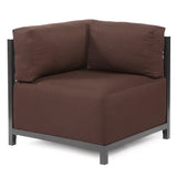 Axis Ottoman Sterling Chocolate Titanium Frame
