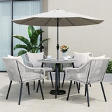 Wholesale 5 Pieces Outdoor Patio Dining Table Set, Rattan Patio Furnit