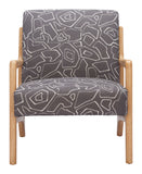 Runa Accent Chair Gray & Natural
