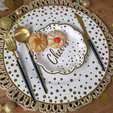 13” Classic Gold Foil Dot Placemat (Set of 24)