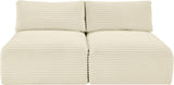 Shaggy - 2 Seat Modular Armless Sofa