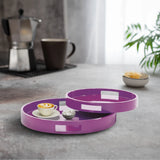Saint Tropez Round Tray Set of 2 - Cherry