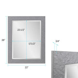 Stucco Vanity Mirror - Gray