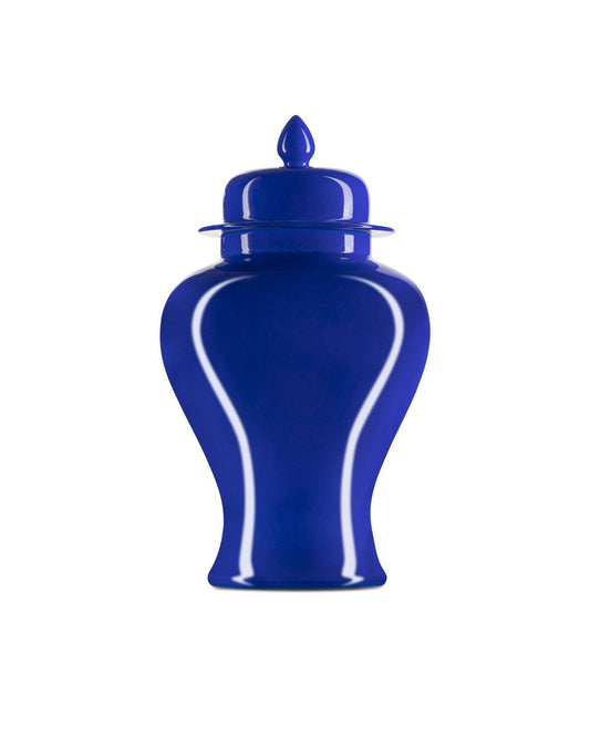 Ocean Blue Large Temple Jar