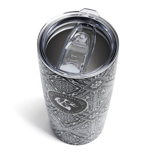 Blue Stallion Black Mosaic Tumbler 20oz