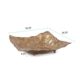 Rough Gold Uneven Square Dish