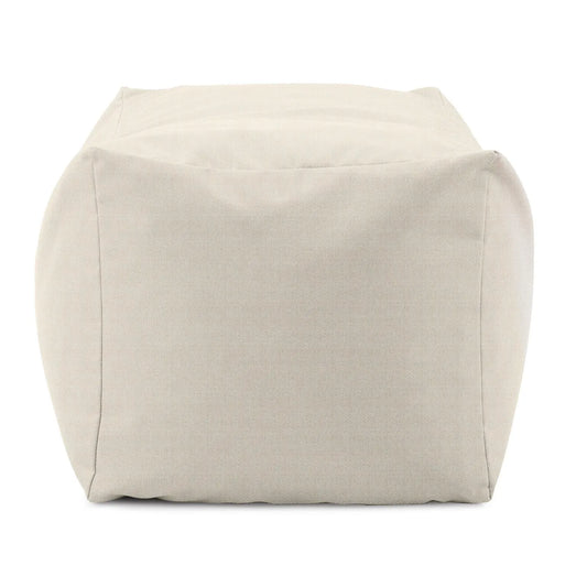 Outdoor Pouf Bench Cover- Driftwood Natural