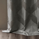 Ogee (Max Blackout) Window Curtain, Grey