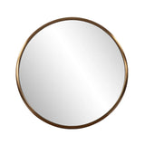 Yorkville Brass Small Round Mirror