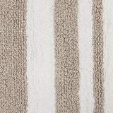 Reversible Cotton Bathroom Rug, Taupe