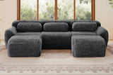 MELLOW 114" 3-Seater Sofa with 2 Ottomans