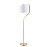 Wholesale Angular Gold Floor Lamp with White Shade