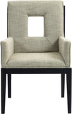 Gwendolyn - Dining Arm Chair With Black Frame