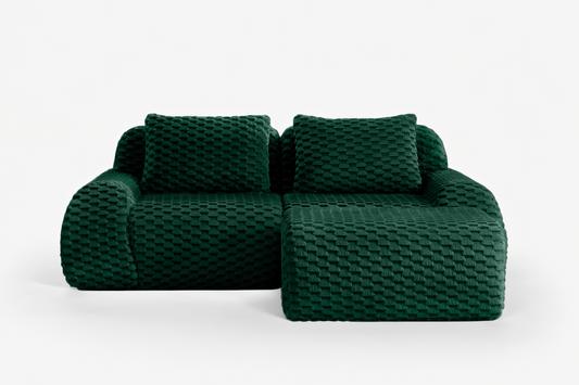 LAURENT 82" Loveseat with 1 Ottoman