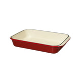 Chasseur Enamelled Cast Iron Rectangle Roaster 12.5"x8" Red
