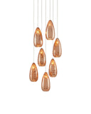 Rame 7-Light Round Multi-Drop Pendant