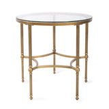 Bonnifait Antique Gold Round Side Table