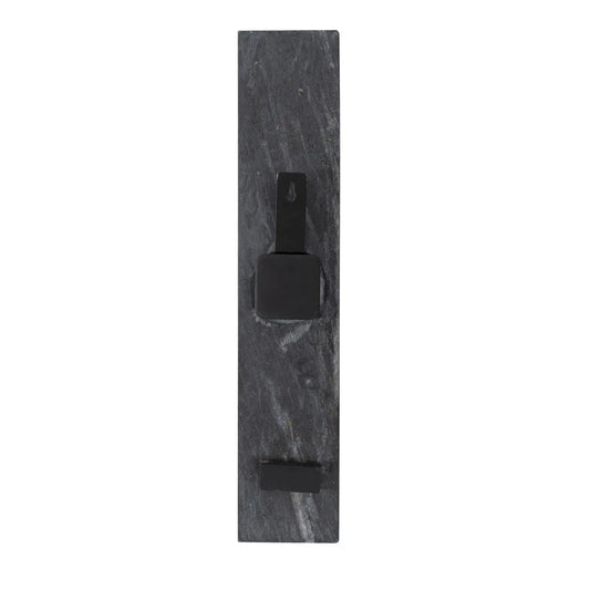 Mies Black Marble Monolith Clock