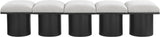 Pavilion - 5 Piece Modular Bench With Black Base