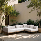 Laguna - 4 Piece 106.5" Upholstered Outdoor Patio Modular Sectional