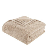 Berber Sherpa Bedding Blanket, Tan