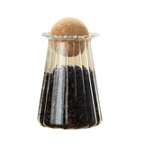 Glass Coffee Storage Jar with Cork Lid Canister