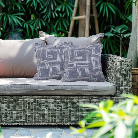 Indoor/Outdoor Pillow 24 x 24 Syros Denim