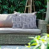 Indoor/Outdoor Pillow 20 x 20Syros Denim