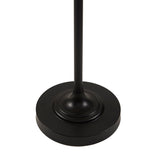Modern Floor Lamp with Domed Shade, Black & Antique Gold