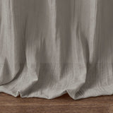 Crushed Sheer Window Panel Pair (2), Grey