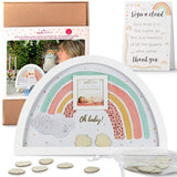 Baby Shower Guest Book Alternative - Boho Rainbow Frame