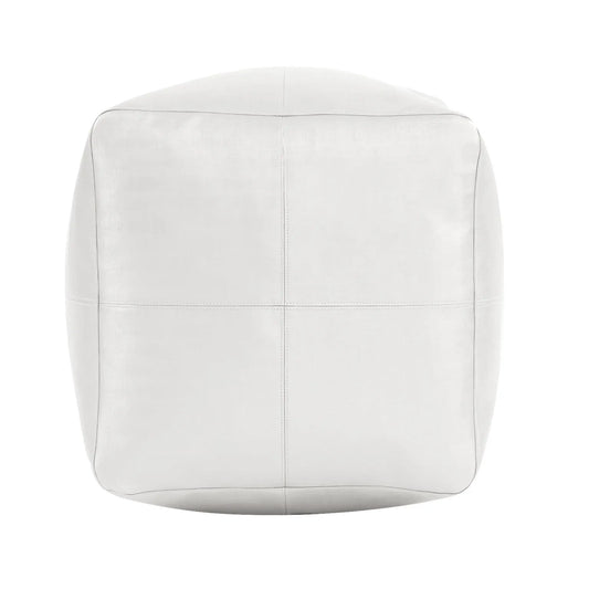 Square Pouf Luxe Mercury