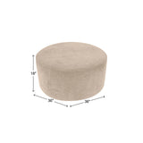 Komodo Sand Universal 36 Round Ottoman Cover
