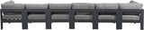 Nizuc - Outdoor Patio 6 Seat Modular Sofa With Gray Frame