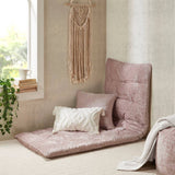 Light Weight Foldable Lounge Floor Pillow Cushion, Blush