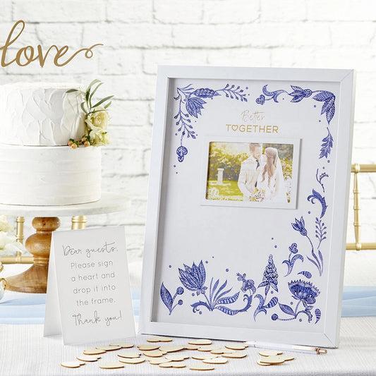 Wedding Guest Book Alternative - Blue Willow