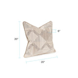 Prisma Natural 20x20 Poly Filled Pillow