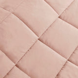 Satin Trim Lightweight Down Alternative Blanket, Blush