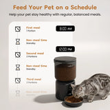 Smart Automatic Pet Feeder with Hd Camera, Wifi, Dual Power