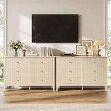 Wholesale 47" 6-Drawer Fluted Dresser, Eco-Friendly & Water-Resistant