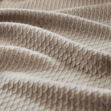 All-Season Egyptian Cotton Woven Bedding Blanket, Khaki