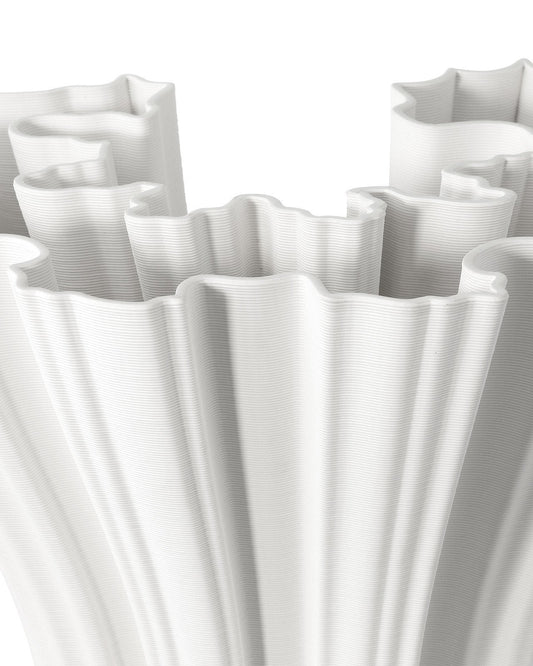 Godet White Vase