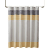 Faux Silk Dupioni Shower Curtain, Yellow