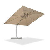 PURPLE LEAF Morden White Outdoor Umbrella Premium Aluminum Patio Cantilever Pool Sun Umbrellas