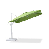 PURPLE LEAF Morden White Outdoor Umbrella Premium Aluminum Patio Cantilever Pool Sun Umbrellas
