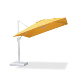 PURPLE LEAF Morden White Outdoor Umbrella Premium Aluminum Patio Cantilever Pool Sun Umbrellas